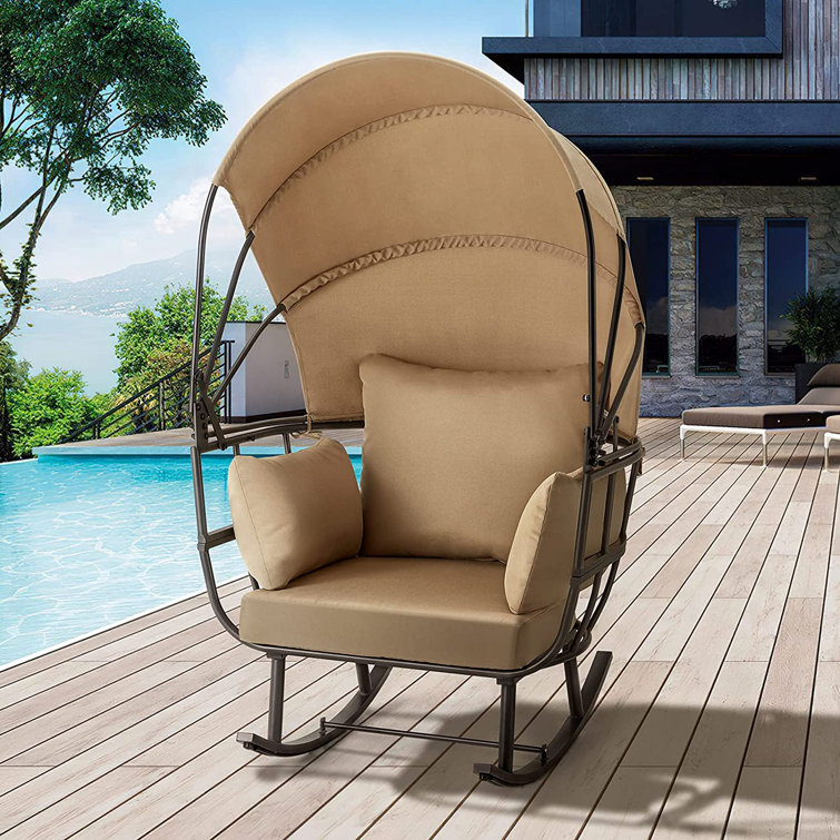 Egg chair with online shade